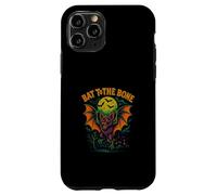 Bat To The Bone Scary Flying Bat Halloween Design Custodia per iPhone 11 Pro