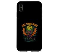 Bat To The Bone Scary Flying Bat Halloween Design Custodia per iPhone XS Max