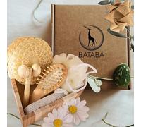 BATABA Set Confezione Regalo Spa Relax, Cuore in legno con accessori per il benessere e la cura di sé, regalo per donna e uomo, San Valentino, compleanno, regalo per la mamma, Regali di Natale