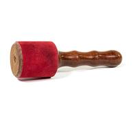 Batacchio 25 cm legno camoscio per campane tibetane metallo campana scamosciato