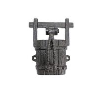 Batacchio Antico Gate ghisa in geometrica a forma di secchio bussare per Porte D'ingresso