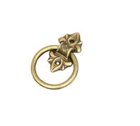Batacchio For Porta In Ottone Anticato, Fatto A Mano, Maniglia D'ingresso Rustica, Casa E Giardino(60mm Bronze color)