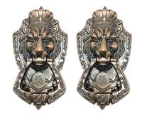 Batacchio per Porta Zerbino antico con leone, 1 pezzo/2 pezzi, decorazioni for la casa, include viti, colpi for porte in lega di zinco, maniglie for(2pcs)