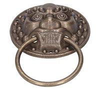 Batacchio Portone con Testa di Leone, 14cm Vintage Maniglia per Porta in Ottone, Classico Design Antico, per Porte Anteriori, Portico Principale Accessori