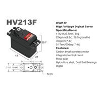 BATAN Servo digitale HV213F Alto voltaggio 7.4V - HV213F