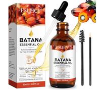 Batana Oil for Hair Growth 60ML Olio di Batana per Capelli Secchi e Danneggiati, Stimolano la Crescita dei Capelli, Nutrono Il Cuoio Capelluto Per Sopracciglia E Ciglia, Cura Della Pelle (60ML)