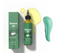 Batana Oil, Hair Strength Oil, Powerful Essence for Hair Growth and Skin Care, Intense Hydration, Rende i Capelli più Lisci, Adatto a Tutti i Tipi di Capelli, Include un Pettine