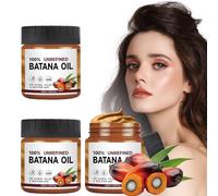 Batana Oil Hair Treatment, Olio di Batana Capelli, Batana Oil Organic for Healthy Hair, Batana Oil Conditioner 120ml, Leviga i Capelli, Nutre e Protegge il Fusto del Capello (3 Pezzi)