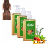 Batana Oil Shampoo, Shampoo De Batana Para La Caida Del Cabello,Batana Oil Shampoo with Rosemary Extract, Batana Oil Rosemary Shampoo for All Hair Types (3 pcs)
