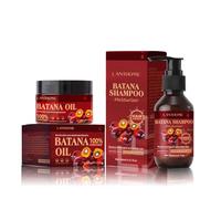 Batana - Set shampoo e balsamo per la crescita dei capelli naturali e biologici, nutre, ripristina i capelli danneggiati, rende lussuosi e lucenti