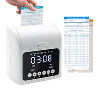 BatanE Rilevatore presenze dei dipendenti, Macchina per presenze dei dipendenti, Non necessita di Nastri inchiostrati o Rete, Macchina per presenze in entrata/Uscita con 50 cartellini