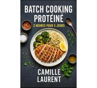 Batch Cooking Protéiné - 2 Heures pour 5 Jours: 60 recettes rapides et gourmandes pour 5 jours de repas maison : meal prep, batch cooking, haute teneur en protéines, organisation facile