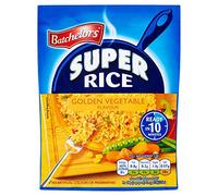 Batchelors Super Rice, piatto pronto a basso contenuto di grassi al gusto vegetale dorato, 90 g (confezione da 1)