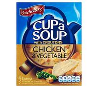 Batchelors Tazza una zuppa con Croutons Pollo & Vegetale, 4 bustine 9 x 110g