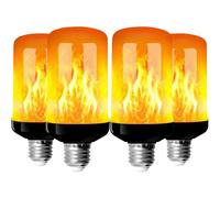 BatdTech Lampadina a Fiamma E27, 2 Pack LED Lampadine Effetto Fiamma con Sensore di Gravità, LED Luce Scintillante per Halloween Interno/Esterno/Bar/Festa