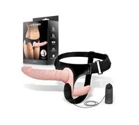 Batek Arnés con Dildo Doble Desmontable, Punto G y Vibración Control Remoto