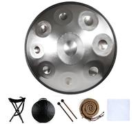 Baterías Handpan En Re Menor, 9/10/12 Notas Instrumentos De Percusión Hand Pan De Acero, Instrumento Handpan Para Adultos, Instrumento De Percusión Para Principiantes(C-432hz,12 notes)