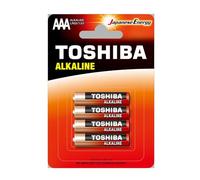 BATERÍAS TOSHIBA AAA RED ALCALINA LR03GCA BP-4C LR03 BLISTER DE 4