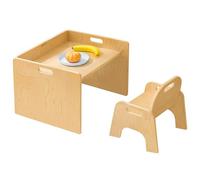 Bateso Set di tavolo e sedia per lo svezzamento Montessori per bambini, mobili per bambini per il gioco, la tavola e l'artigianato, ideale per bambini e bambine da 1 a 3 anni