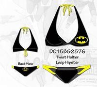 Batgirl Pipistrello Basics Twist Canotta Hipster Dc Batman Bikini da Bagno Abito