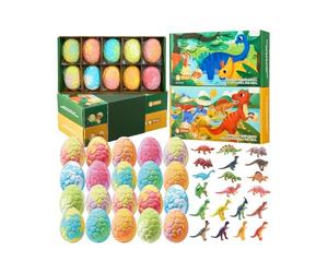 Bath Balls con Dentro per Bambine,Detergente Corpo a Tema Dinosauro | Sfrigolanti da Bagno per Bambini - Regalo Compleanno Estate Viaggio Bagno Casa Campeggio