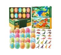 Bath Balls con Dentro per Bambine | Tema Dinosauri per Doccia - Sfrigolanti da Bagno per Bambini | Regalo Compleanno Estate Viaggio Bagno Casa Campeggio