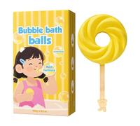 Bath Balls Naturali per Bambini,A Forma di Lecca Lecca | Palline Da Bagno Delicate Infantili | Regalo per Maschi Femmine, Viaggio, Hotel, Casa, Estate, Bagno