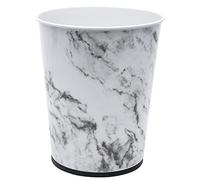 Bath Bliss Cestino per rifiuti da 5 litri, perfetto per bagno, camera da letto, ufficio, piccolo spazio soggiorno, 27,9 cm, in acciaio inox, dimensioni marmo