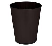Bath Bliss Cestino per rifiuti piccolo da 5 litri, rotondo, con coperchio aperto, per bagno, camera da letto, cucina, ufficio, dormitorio, smaltimento dei rifiuti, immondizia, bronzo lucidato ad olio