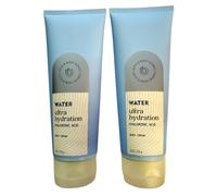 Bath & Body Works Water Ultra Idration con crema per il corpo acido ialuronico 8 once pacchetto di 2