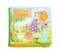 Bath Book Baby Safe BPA EVA Foam Interactive Sound Stimulate Imagination Colorful Educational Toy for Toddlers Bath Time Play Christmas Gifts (Farm B103B)