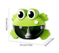 Bath Bubble Machine, Adorable Frog Crocodile Bath Toys, Reusable Automatic Bubbles Maker, Fun Engaging Design, Safe Sturdy Build, Baby Shower Birthday