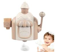 Bath Bubble Machine - Bubble Ice Cream Maker Bath Toy, Ice Cream Shape Bathing Toy for Ages 4-8 Kids, Make Bath Time Fun for Kids