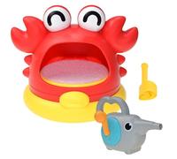 Bath Bubble Machine Cartone Cartone Crabo Bubble Macchina da bagno con 2 allegati senza batteria Richiesta regalo educativo per bambini di età compresa tra 12 e 18 mesi