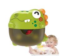 Bath Bubble Machine, Dinosaur Bubble Blower, 6.89x3.35x6.3 Inches, Light-Up Music Maker, Interactive Shower Game Toy for Boys Girls, Indoor Pool Bathroom Fun and Home Playtime