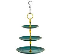 Bath Fountain Birdfeeders, Sturdy Bird Feeder Bath, 5.59x13.39x9.76 inches Decorative Compact Goldfinches Feeders Hangable for Small Birds Outside Yard and Lawn Decorations