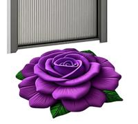 Bath Mat - Floral Area Rug | Crystal Velvet Carpet | 3D Illusion Flower , Assorbente Quick Dry Surfaće, non Slip Floor Covering, for Bathroom Bedroom & Kitchen