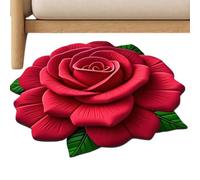 Bath Mat - Floral Area Rug | Crystal Velvet Carpet | 3D Illusion Flower , Assorbente Quick Dry Surfaće, non Slip Floor Covering, for Bathroom Bedroom & Kitchen