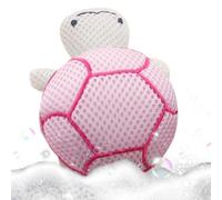 Bath Poufs Shower, Turtle Body Ball, Cute Mesh Pouf, Soft Gentle Scrubber, 5.51×3.54×2.36in Kid Friendly Bath, Accessory for Boys, Girls, Baby, Daily Bathroom Use