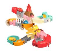 Bath Raceway - Kit per corsa a sfera, pezzi di montaggio adesivi, canale di flusso creativo che fornisce coinvolgente con il movimento degli spruzzi | Montaggio di piastrelle doccia che