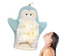 Bath Scrub Mitt - Double-Sided Body Wash, Bathing Accessories for Cleansing, Shower Puff Tool, Rich Foaming Towel, Loofah Sponge Piece with High-Texture Build, Hygiene Aid for Refreshing