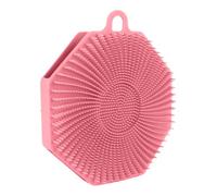 Bath Silicone Scrubber, Soft Bristle Body Brush, Gentle Bathing Accessories, Skin Exfoliator, Scalp Massager, Shower Sponges for All Kinds of Skin, 4.92x4.33x0.98 Inches