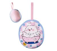 Bath Soap Pouch - Mesh Soap Lathering Holder Bag, Body Scrubbing Foam Net with Easy Grip Drawstring Rich Bubble Maker Skin Buffing Texture, Ideal for Daily Shower Routine Travel Gym Dorm Bath Care