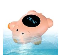 Bath Temperature Gauge, Digital Water Thermometer, Waterproof Floating Toy, Accurate Temperature Sensor, Bath Safety Monitor for New Parents Nursery Home Travel Infant Kid Care Use 9.2x8.1x3cm