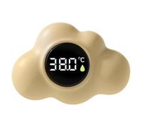 Bath Temperature Gauge - Waterproof Accurate Digital Monitor, Cloud Shape Bathtub Thermometer Featuring LED Display Safety Indicator | Kids Shower Bathroom Nursery Indoor Outdoor Water Checking Device