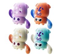 Bath Toys, Baby Tub Toys, Wind-Up Sea Animals, Fun Swimming Octopus Design, Early Learning Development Play, Indoor Activity, 3.35x1.77x3.54