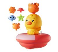 Bath Toys, Water Sprinkler Duck, Rotating Light-Up Spray Feature, Compact Child Safe Design, Electric Interactive Fun for Beach, Pool, Shower, Indoor Play, 4,33 x 4,33 x 4,72 pollici