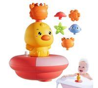 Bath Toys, Water Sprinklers, Electric Duck Game, Interactive Play, Battery Operated, Colorful Design, Safe Materials, Fun Entertainment, Shower, Pool, 4.33x4.33x4.72 inches