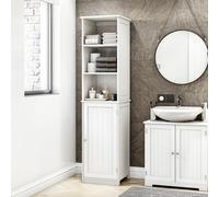 Bath Vida Armadietto alto a 1 anta e 2 ripiani, grigio (FSC 100%) (bianco)