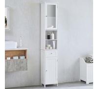 Bath Vida armadietto Milano Alto da Bagno con Specchio, Colore Bianco